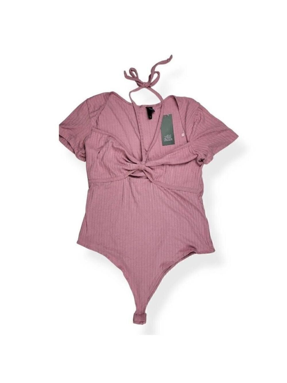 Wild Fable Mauve Sweetheart Neckline BodySuit Large